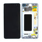 Samsung Galaxy S10 Plus G975F - LCD Displej + Dotykové Sklo + Rám (Prism Blue) - GH82-18849C, GH82-18834C Genuine Service Pack