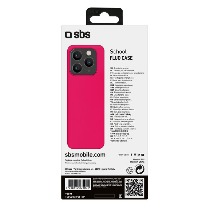 SBS - Puzdro School pre iPhone 11 Pro, ružová