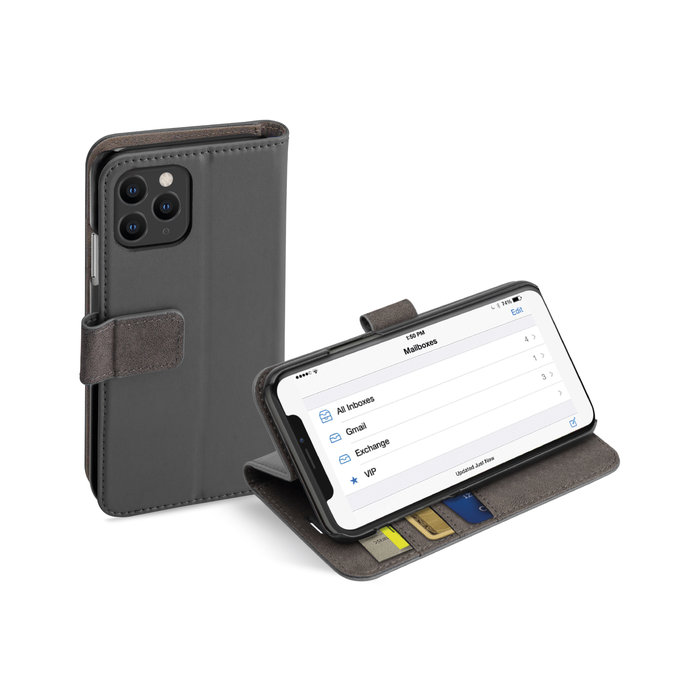 SBS - Puzdro Wallet Stand pre iPhone 11 Pro, čierna