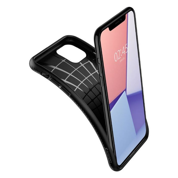 Spigen - Puzdro Liquid Air pre iPhone 11 Pro Max, čierna