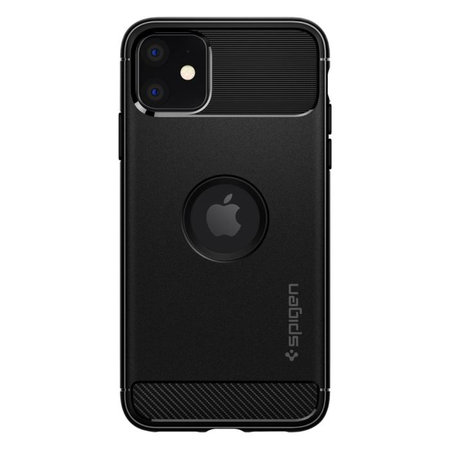 Spigen - Puzdro Rugged Armor pre iPhone 11, čierna