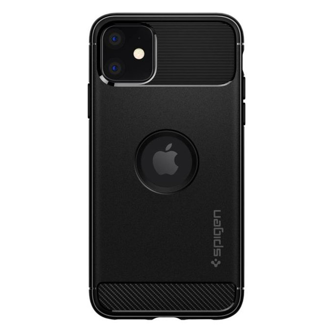 Spigen - Puzdro Rugged Armor pre iPhone 11, čierna