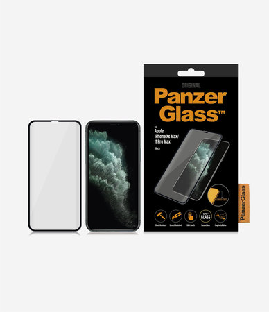 PanzerGlass - Tvrdené Sklo Standard Fit pre iPhone XS Max a 11 Pro Max, black