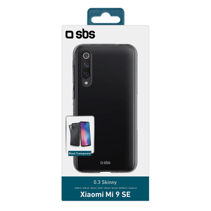 SBS - Puzdro Skinny pre Xiaomi MI 9 SE, transparentná