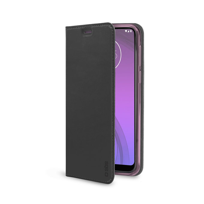 SBS - Puzdro Book pre Motorola One Macro, čierna