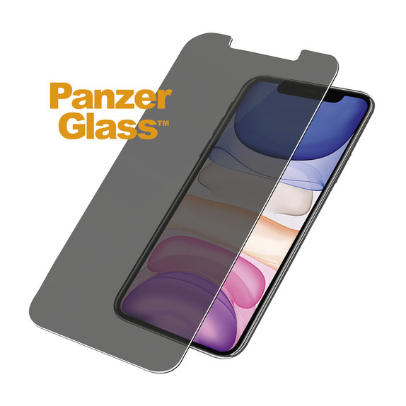 PanzerGlass - Tvrdené Sklo Privacy Standard Fit pre iPhone XR a 11, transparentná