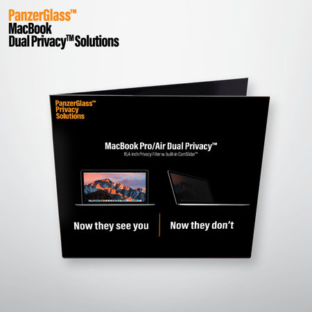 PanzerGlass - Tvrdené sklo Dual Privacy pre MacBook Pro 15", čierna