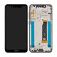 Nokia 5.1 Plus - LCD Displej + Dotykové Sklo + Rám (Night black) - 20PDABW0002 Genuine Service Pack