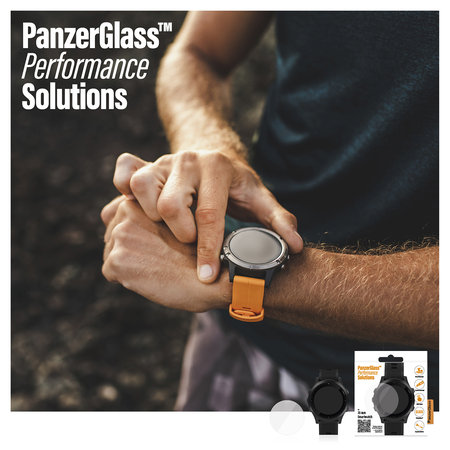 PanzerGlass - Univerzálne tvrdené sklo Flat Glass pre smartwatch (35 mm), transparentná