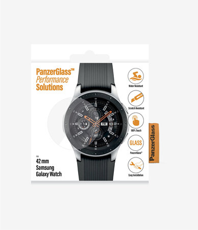 PanzerGlass - Tvrdené Sklo Flat Glass pre Samsung Galaxy Watch 42 mm, transparentná