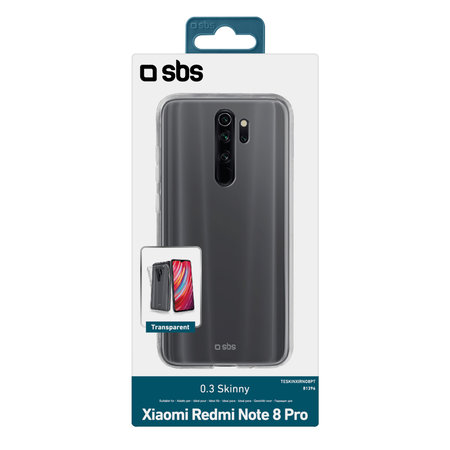 SBS - Puzdro Skinny pre Xiaomi Redmi Note 8 Pro, transparentná