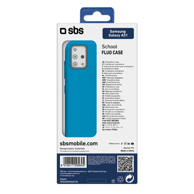 SBS - Puzdro School pre Samsung Galaxy A51, modrá