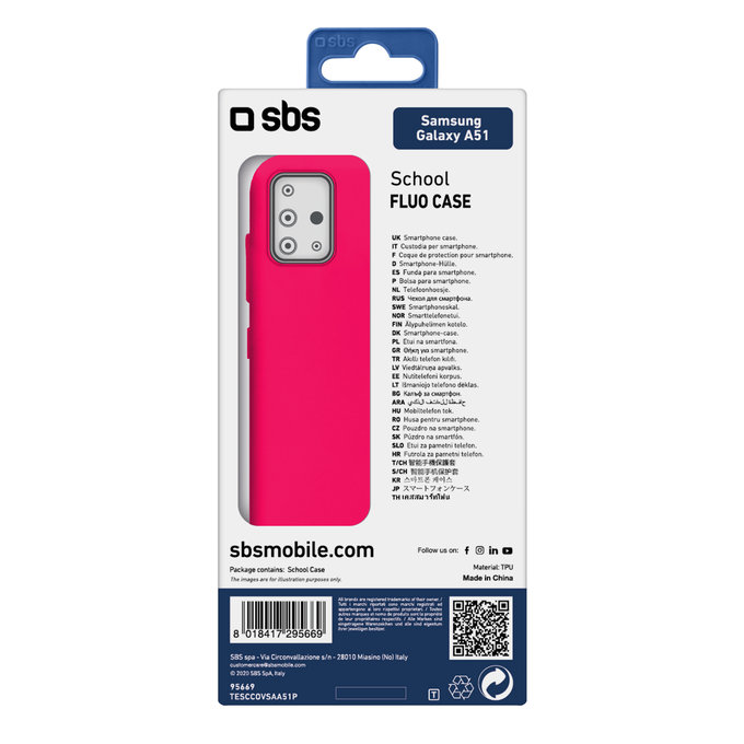 SBS - Puzdro School pre Samsung Galaxy A51, ružová