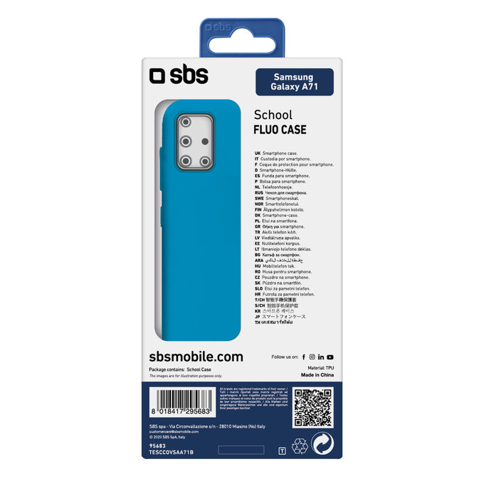 SBS - Puzdro School pre Samsung Galaxy A71, modrá