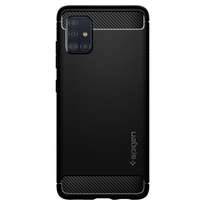 Spigen - Puzdro Rugged Armor pre Samsung Galaxy A51, čierna