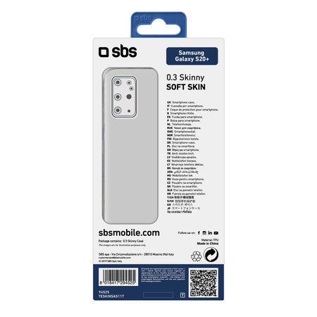 SBS - Puzdro Skinny pre Samsung Galaxy S20+, transparentná