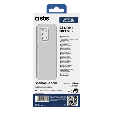 SBS - Puzdro Skinny pre Samsung Galaxy S20, transparentná