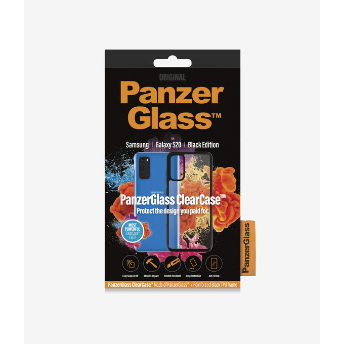 PanzerGlass - Puzdro ClearCase pre Samsung Galaxy S20, black