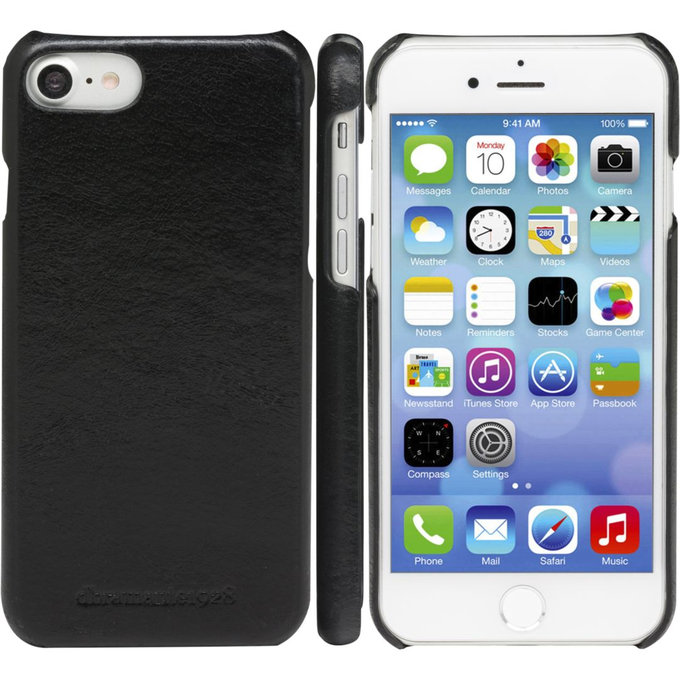 dbramante1928 - Kožené puzdro Lynge pre iPhone 8/7/6, čierna