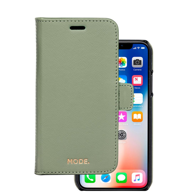 MODE - Puzdro New York pre iPhone X/Xs, olive green