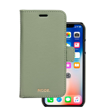MODE - Puzdro New York pre iPhone X/Xs, olive green