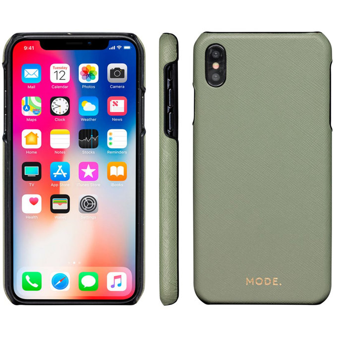 MODE - Puzdro New York pre iPhone X/Xs, olive green