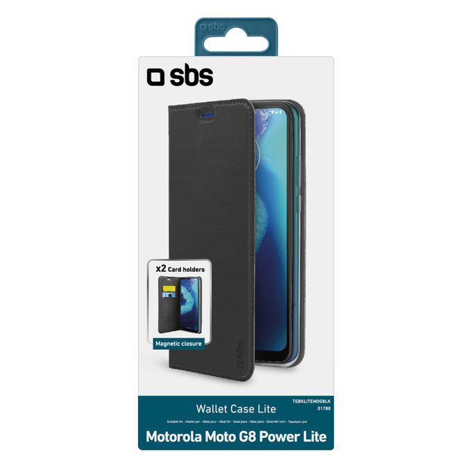 SBS - Puzdro Book Wallet Lite pre Motorola Moto G8 Power Lite, čierna