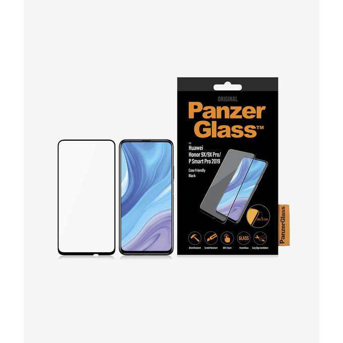 PanzerGlass - Tvrdené Sklo Case Friendly pre Honor 9X Lite, black