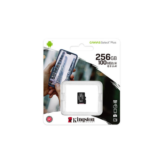 Kingston - MicroSDXC Pamäťová Karta Canvas Select Plus 256 GB