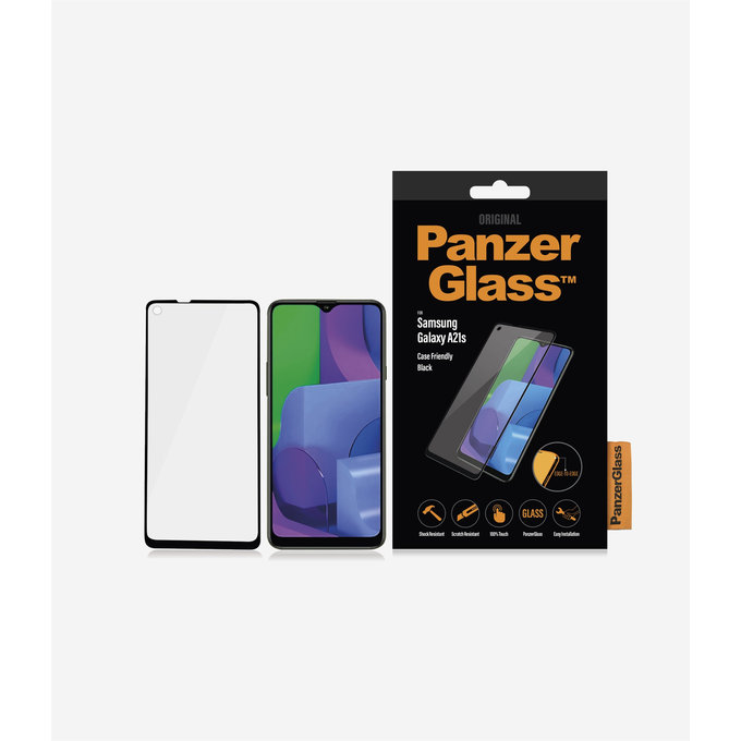 PanzerGlass - Tvrdené Sklo Case Friendly pre Samsung Galaxy A21s, čierna