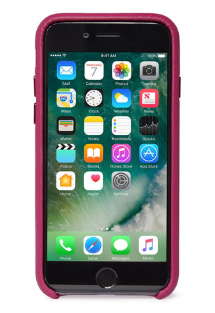 Decoded Leather Back Cover kožené puzdro pre iPhone SE 2020/8/7, ružové