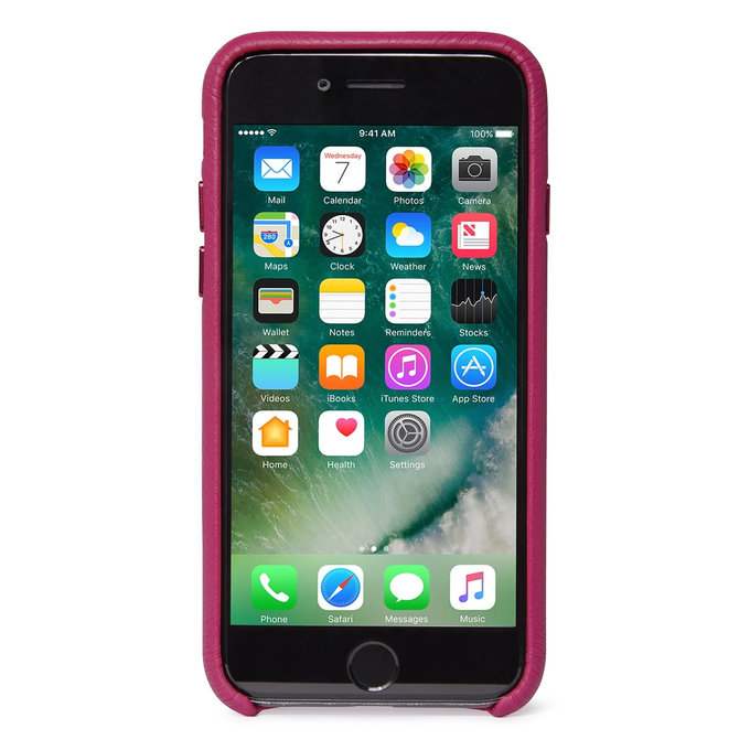 Decoded Leather Back Cover kožené puzdro pre iPhone SE 2020/8/7, ružové