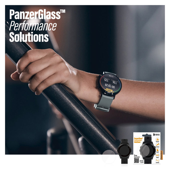 PanzerGlass - Tvrdené Sklo pre Samsung Galaxy Watch 3 (41mm), transparentná