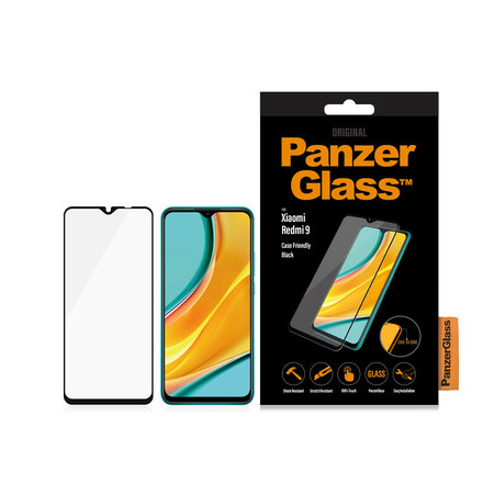 PanzerGlass - Tvrdené Sklo Case Friendly pre Xiaomi Redmi 9, black
