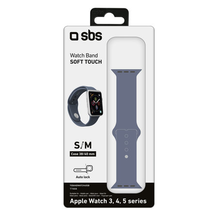 SBS - Náramok pre Apple Watch 40 mm, veľkosť S/M, modrá