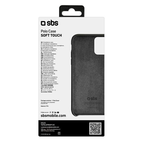 SBS - Puzdro Polo One pre iPhone 12 mini, čierna