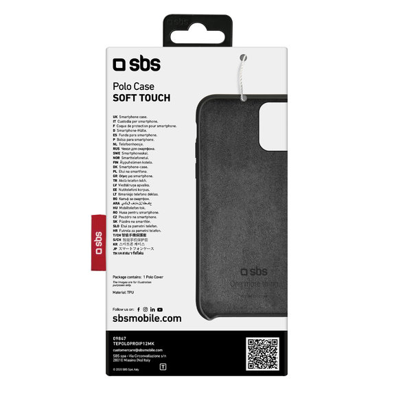 SBS - Puzdro Polo One pre iPhone 12 a 12 Pro, čierna