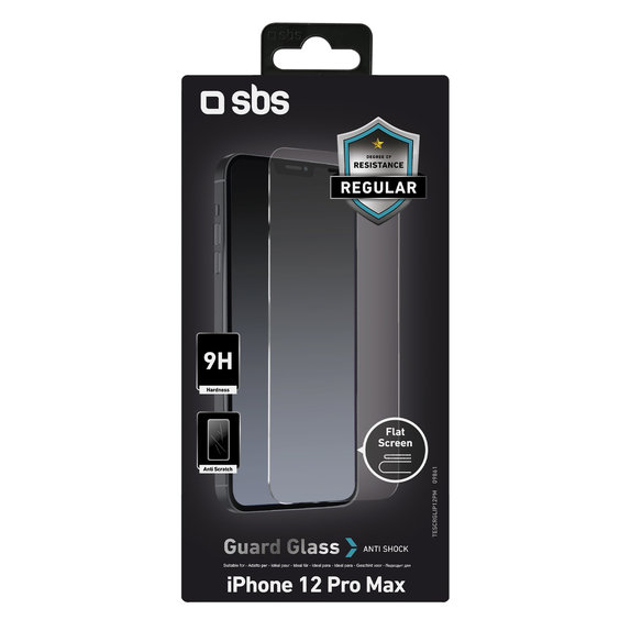 SBS - Tvrdené Sklo pre iPhone 12 Pro Max, transparentná