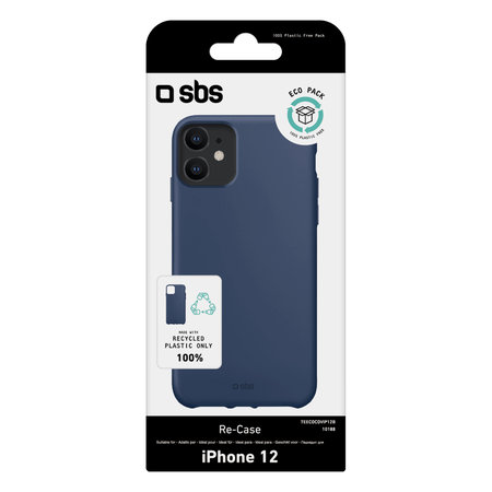 SBS - Puzdro TPU pre iPhone 12 mini, recyklované, modrá