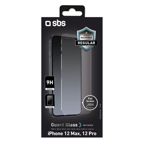 SBS - Tvrdené Sklo pre iPhone 12 a 12 Pro, transparentná