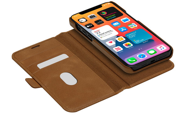 dbramante1928 - Kožené puzdro Lynge pre iPhone 12 Pro Max, tan