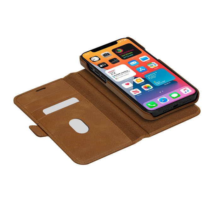 dbramante1928 - Kožené puzdro Lynge pre iPhone 12 Pro Max, tan