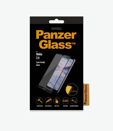 PanzerGlass - Tvrdené Sklo Case Friendly pre Nokia 2.4, black