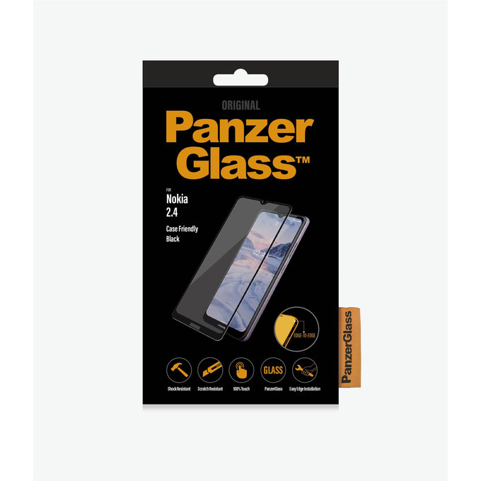 PanzerGlass - Tvrdené Sklo Case Friendly pre Nokia 2.4, black