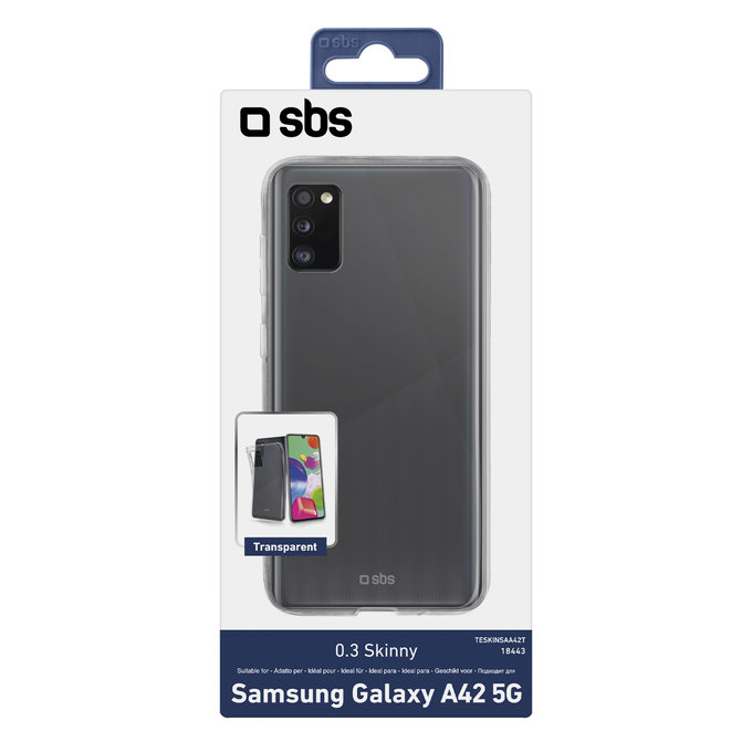 SBS - Puzdro Skinny pre Samsung Galaxy A42 5G, transparentná