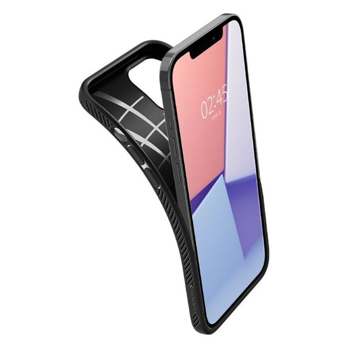 Spigen - Puzdro Liquid Air pre iPhone 12 Pro Max, čierna