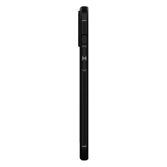 Spigen - Puzdro Rugged Armor pre iPhone 12 a 12 Pro, čierna