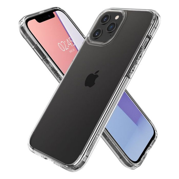 Spigen - Puzdro Ultra Hybrid pre iPhone 12 a 12 Pro, transparentná