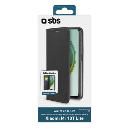 SBS - Puzdro Book Wallet Lite pre Xiaomi Mi 10T Lite 5G, čierna