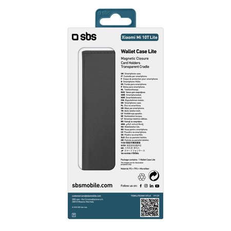 SBS - Puzdro Book Wallet Lite pre Xiaomi Mi 10T Lite 5G, čierna